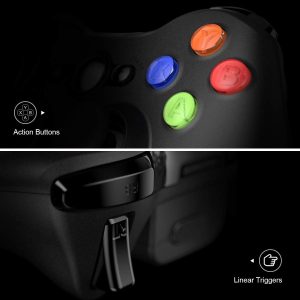 VOYEE Wireless Controllers with Receiver.Black