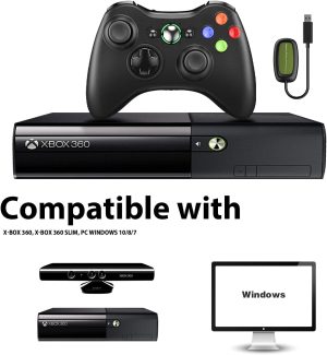 VOYEE Wireless Controllers with Receiver.Black
