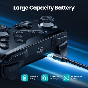 VOYEE Switch Controllers Compatible with Switch/Lite/OLED. Programming Wireless Pro Controller with Motion Control. Vibration. Wake-up. Turbo. Screenshot : Video Games
