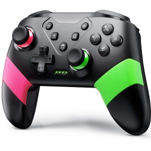 VOYEE Switch Controllers Compatible with Switch/Lite/OLED. Programming Wireless Pro Controller with Motion Control. Vibration. Wake-up. Turbo. Screenshot : Video Games