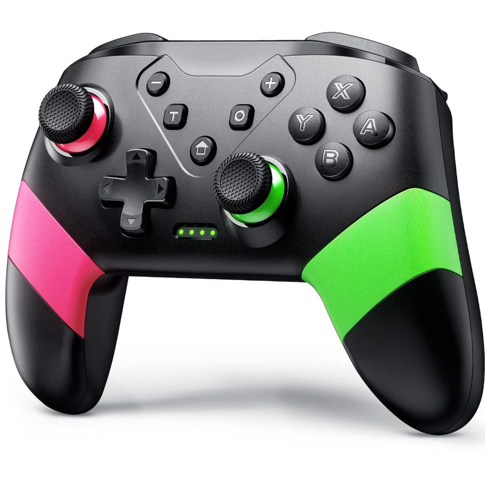 VOYEE Switch Controllers Compatible with Switch/Lite/OLED. Programming Wireless Pro Controller with Motion Control. Vibration. Wake-up. Turbo. Screenshot : Video Games