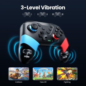 VOYEE Switch Controllers Compatible with Switch/Lite/OLED. Programming Wireless Pro Controller with Motion Control. Vibration. Wake-up. Turbo. Screenshot : Video Games